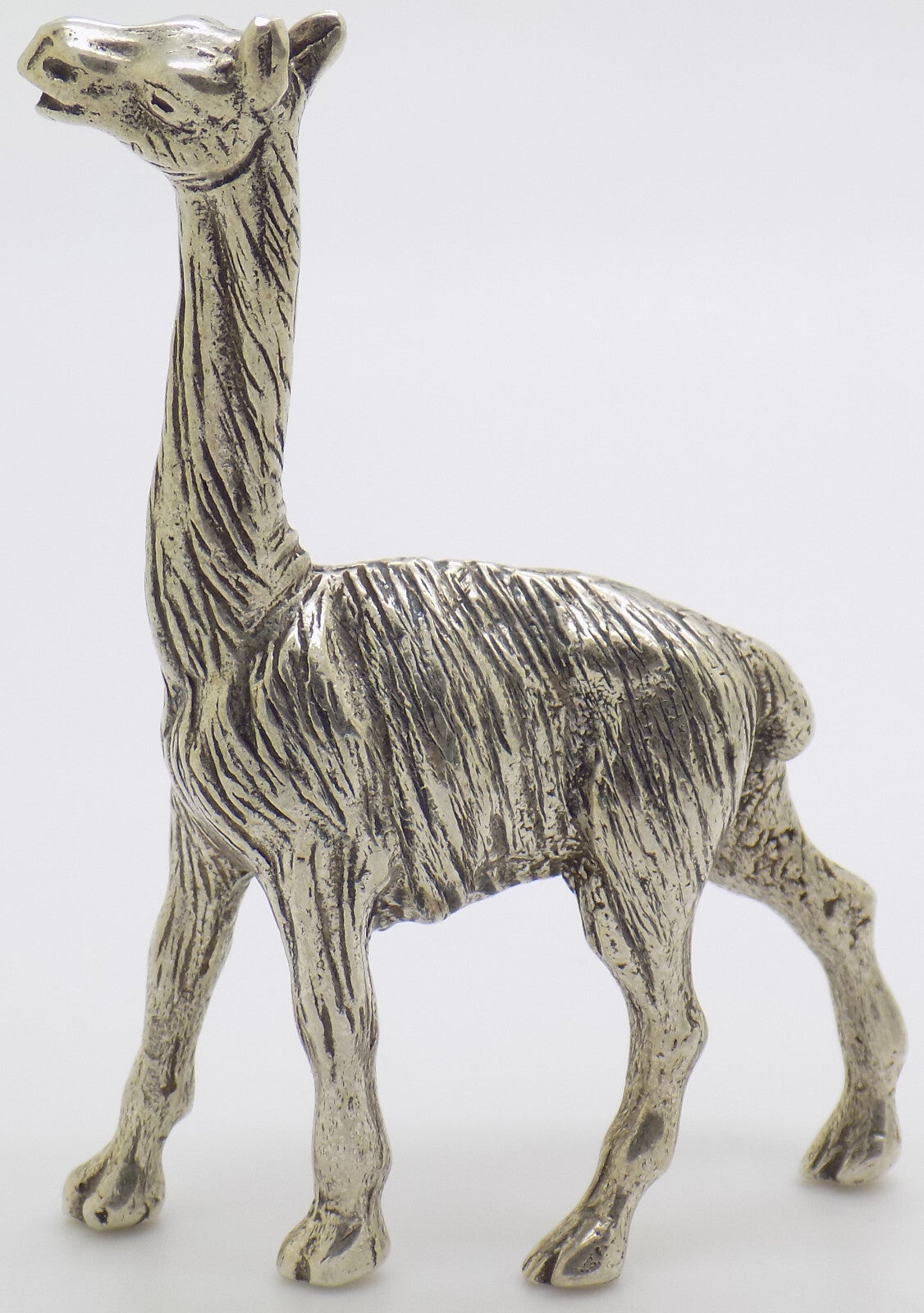Vintage Italian Handmade Genuine Silver Llama Lama RARE Figurine Miniature