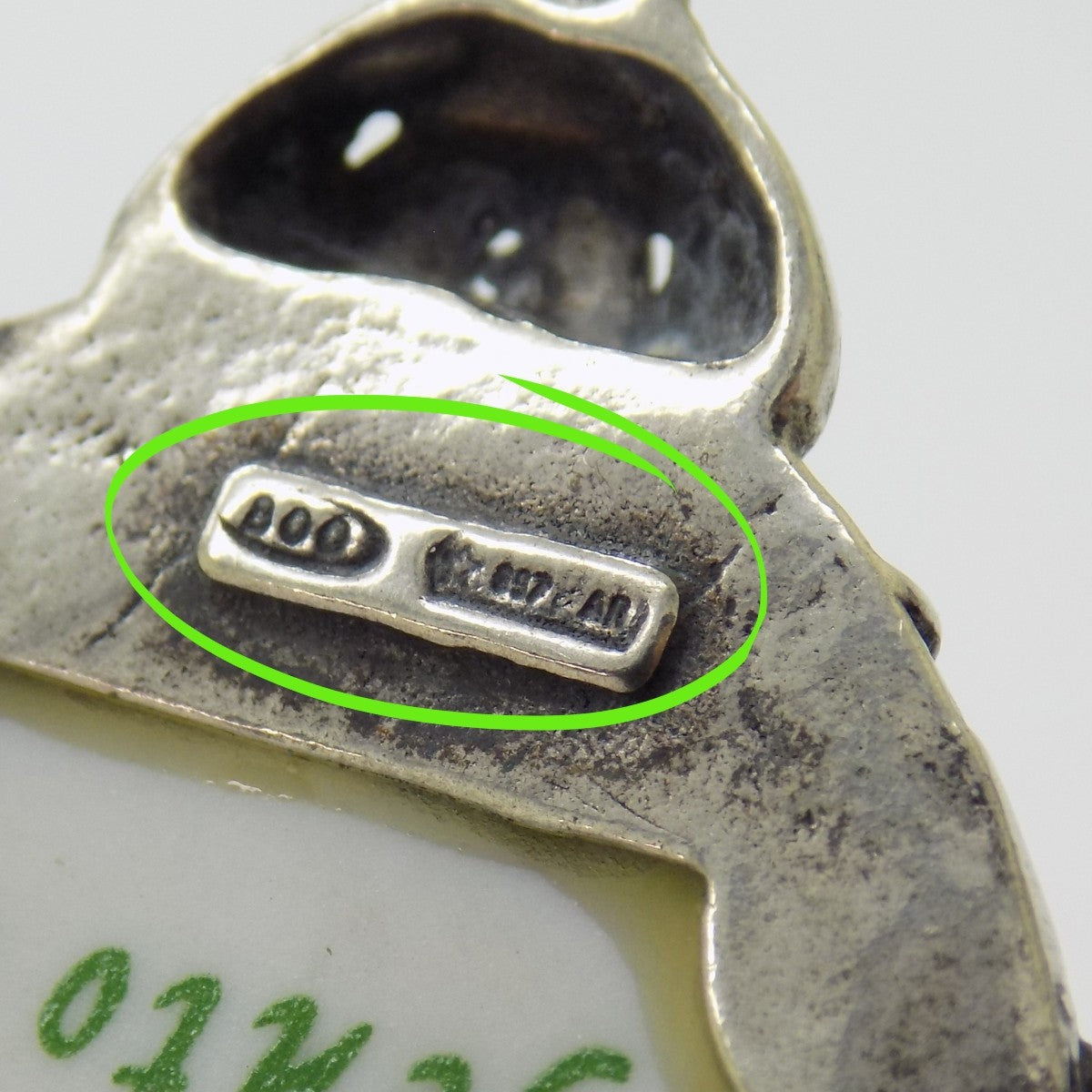 Vintage Italian Genuine Silver Limoges Porcelain Holy Water Font Miniature Stoup