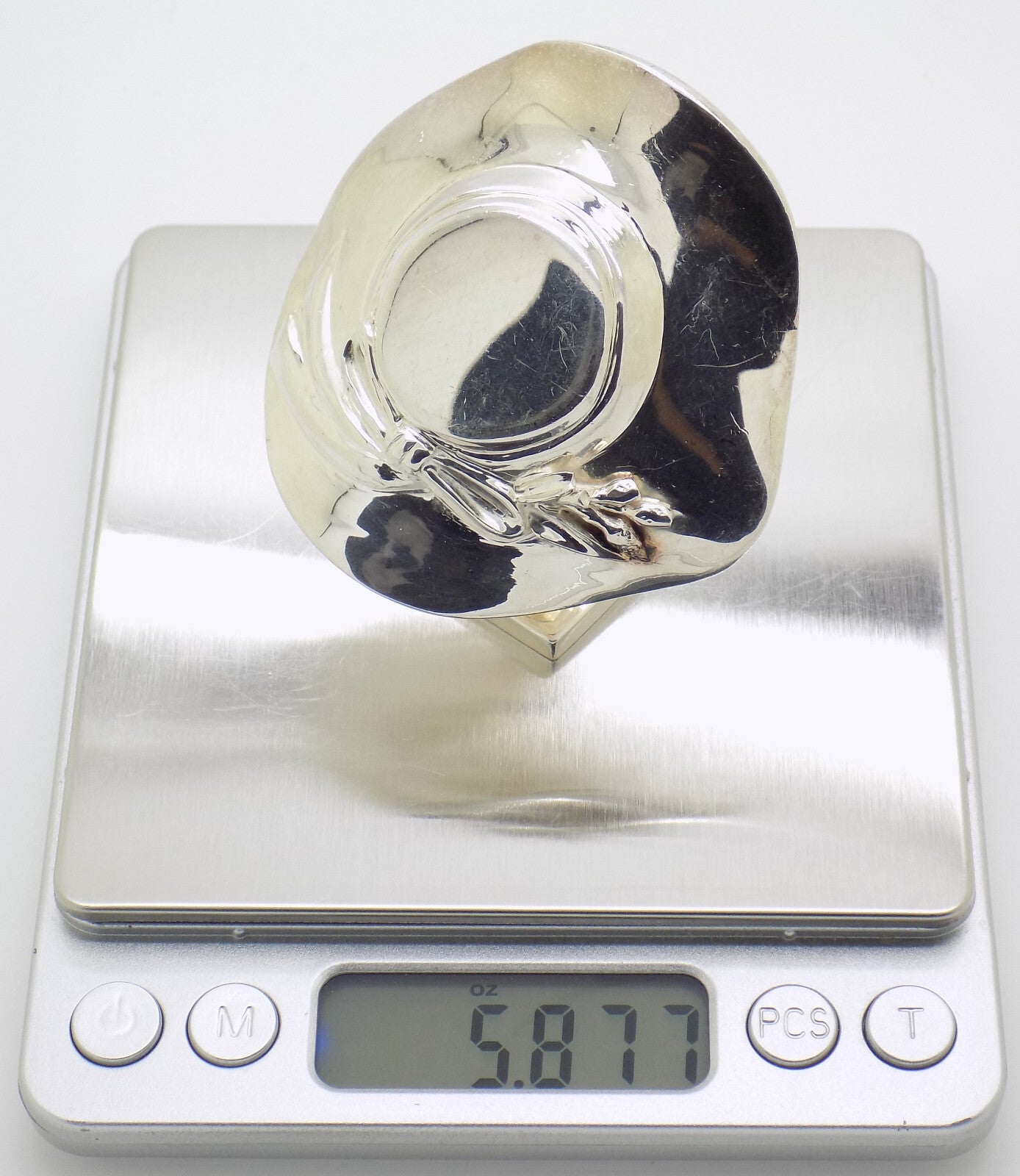 Vintage Italy Handmade Sterling Silver 925 Mannequin Head Hat Display Figurine