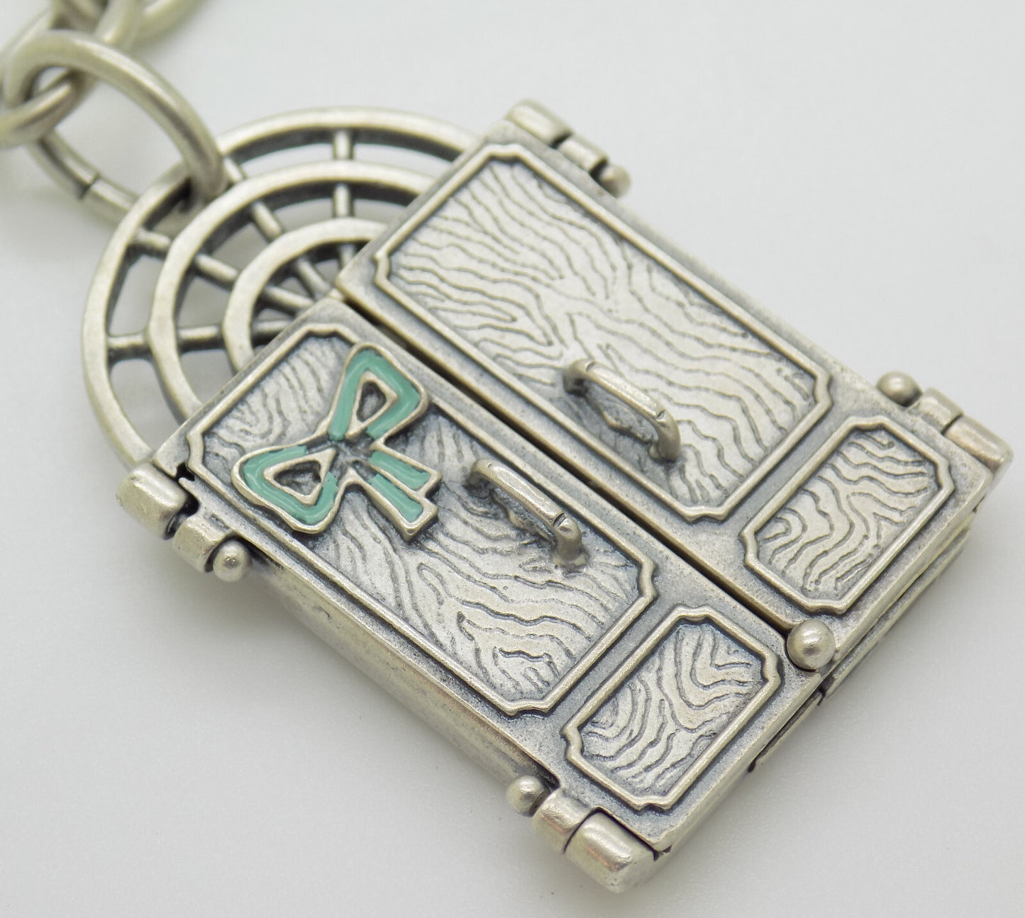 Vintage Italian Handmade Sterling Silver 925 UNO-a-ERRE Newborn Photo Keychain