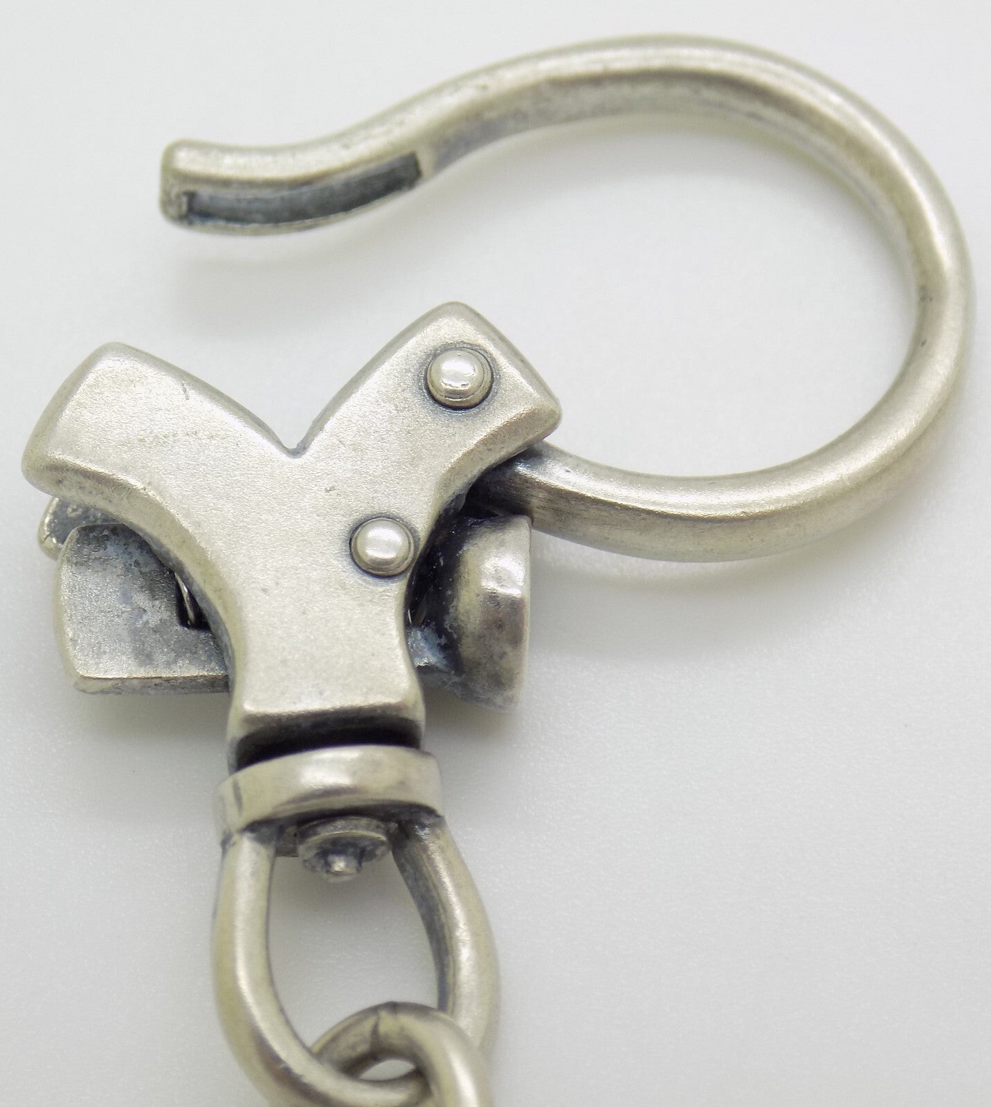 Vintage Italian Handmade Sterling Silver 925 UNO-a-ERRE Newborn Photo Keychain