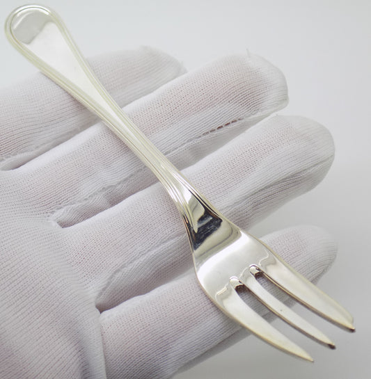 Vintage Italian Handmade Genuine Silver 4 x Dessert / Fromage Cheese Forks