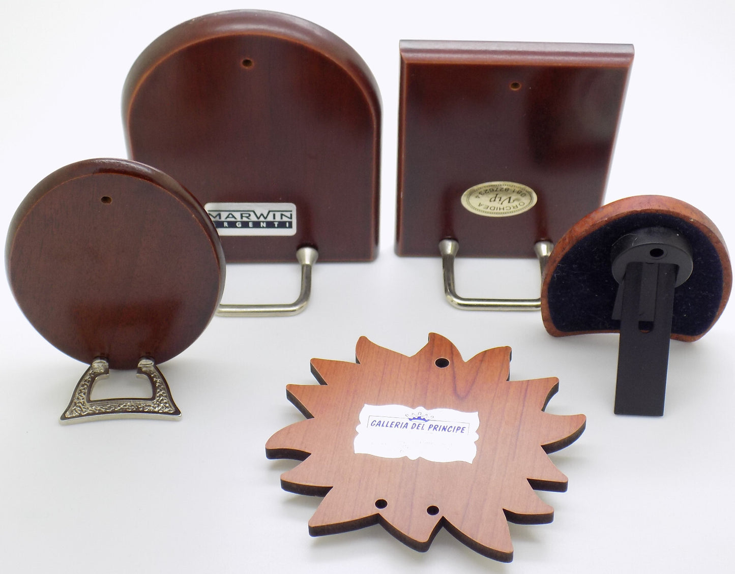 5 x Vintage Italian Genuine Silver Plated & Lamina (Sheet)Sacred Icon Collection