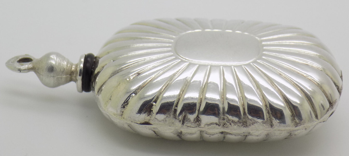 Vintage Italian 800 Silver Florentine Perfume Bottle Usable Florence 1980s