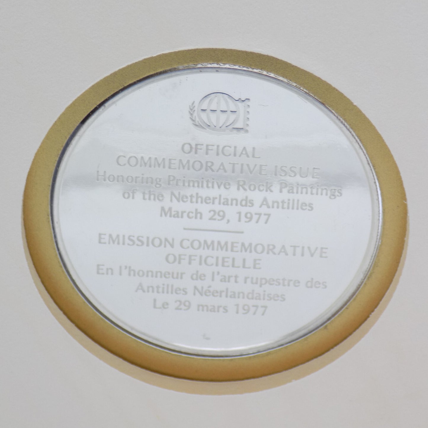 1977 Int'l Society of Postmasters Primitive Painting in Netherlands Silver Medal