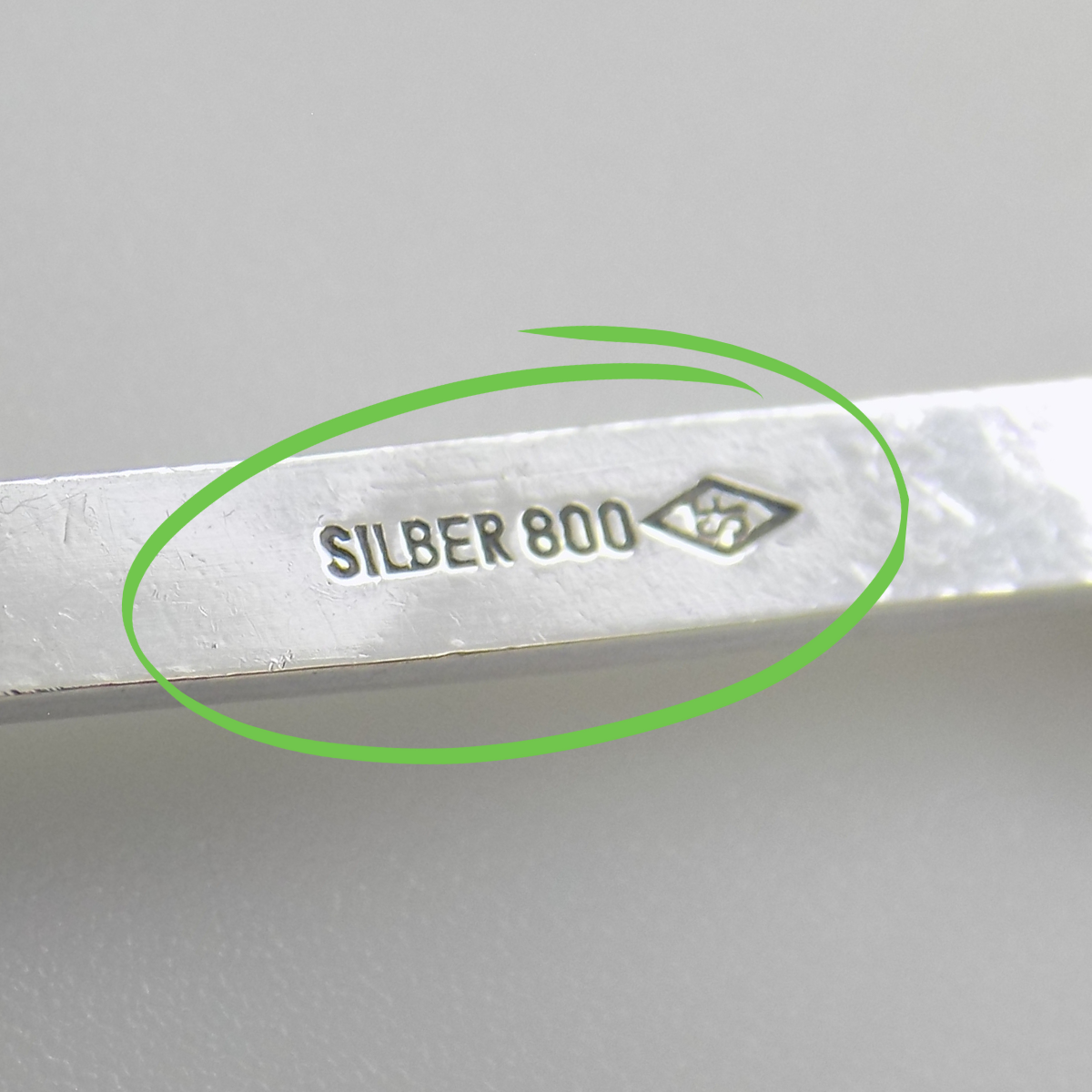 Vintage Genuine Handmade Silver 800 Austria Souvenir Sugar Spoon 1950s/1960s