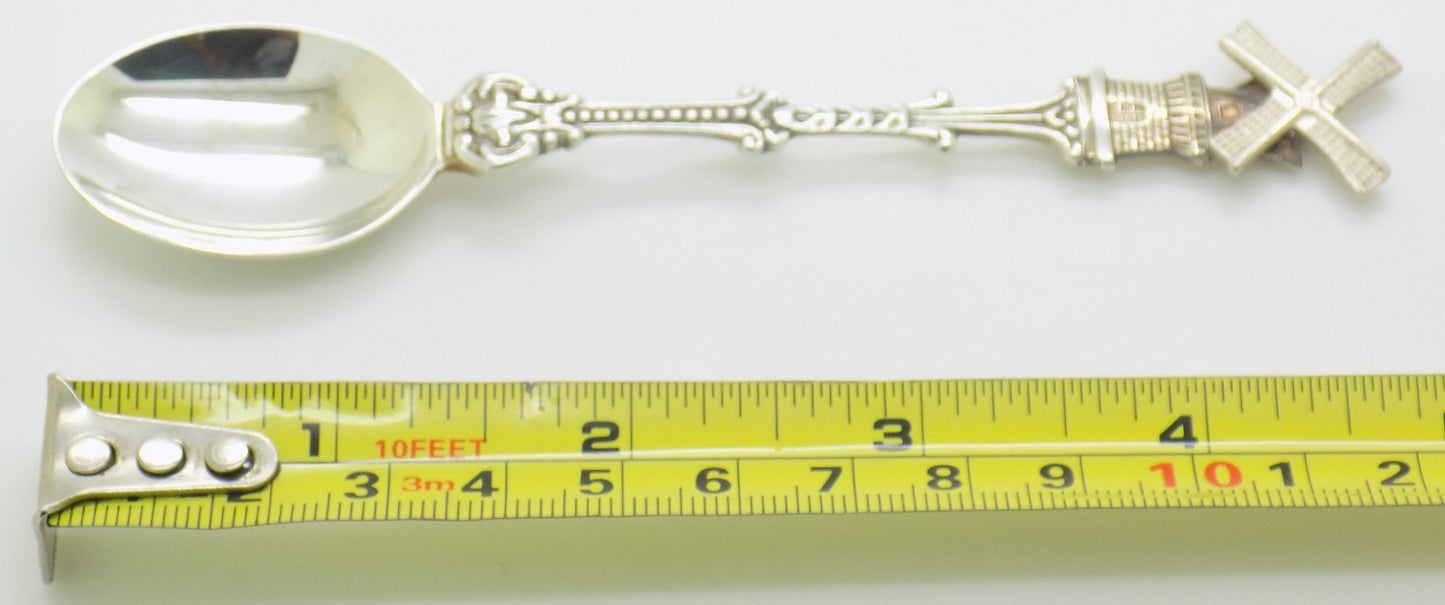 Vintage Sterling Silver 925 Teaspoon Windmill Spinning Blades Handmade